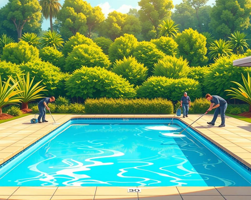 pool cleaning Spring